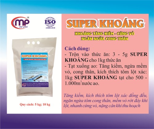 SUPER khoáng - Thuốc Thú Y Thủy Sản Mỹ Phú - Công Ty TNHH Sản Xuất Kinh Doanh Mỹ Phú